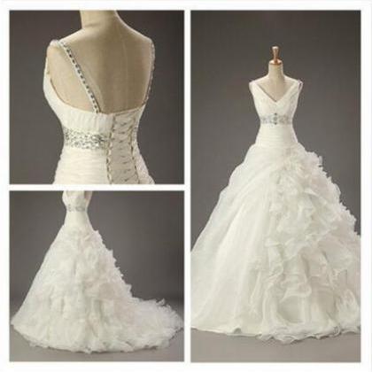 Wedding Dresses, Chiffon Wedding Dresses, Lace..